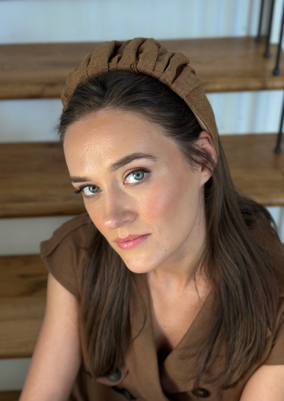 Medium Viola Headband, Brown