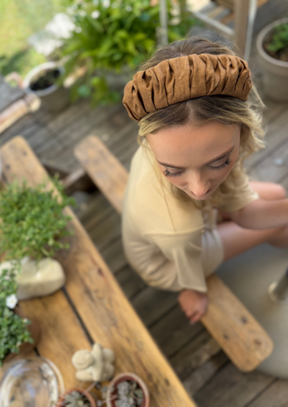 Petite Viola Headband, Brown