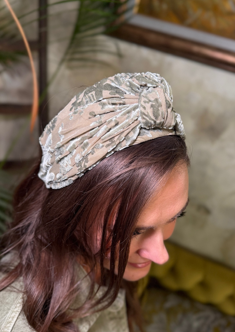 Maya Wide Headband – Soft Sage Green