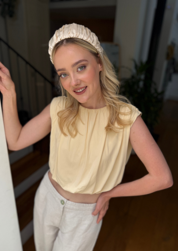 Medium Mila Headband, Cream