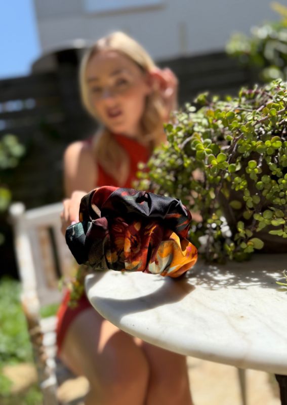 Medium Nemesis Headband, Orange Print