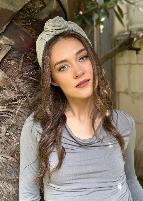 Wide Sierra Headband, Gray