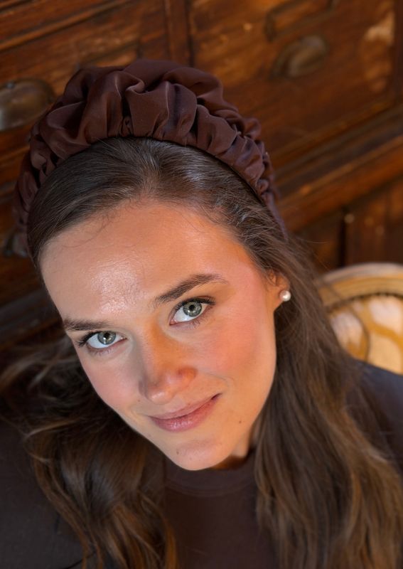 Nemesis Wide Headband – Chocolate Brown