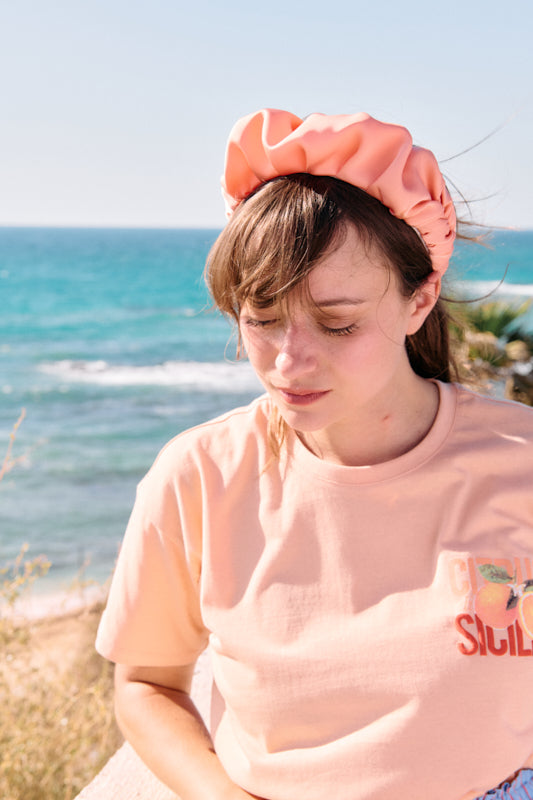 Jan Narrow Headband – Peach