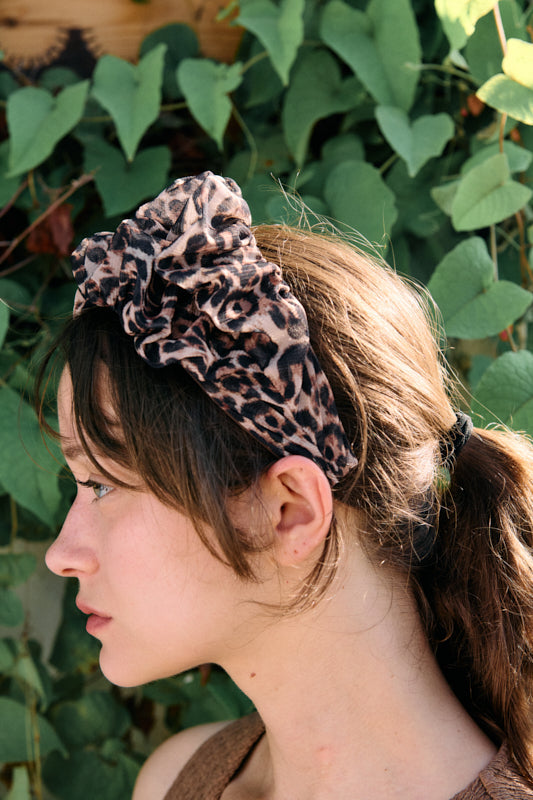 Renne Medium Headband – Dark Leopard