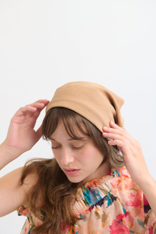 Tahalia Short Headband – Camel