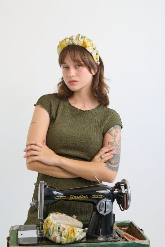 Mila Medium Headband – Olive