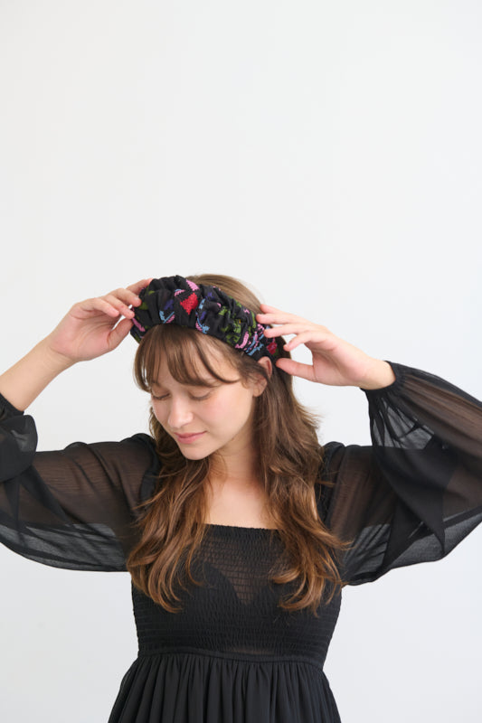 Nemesis Medium Headband – Black Cross