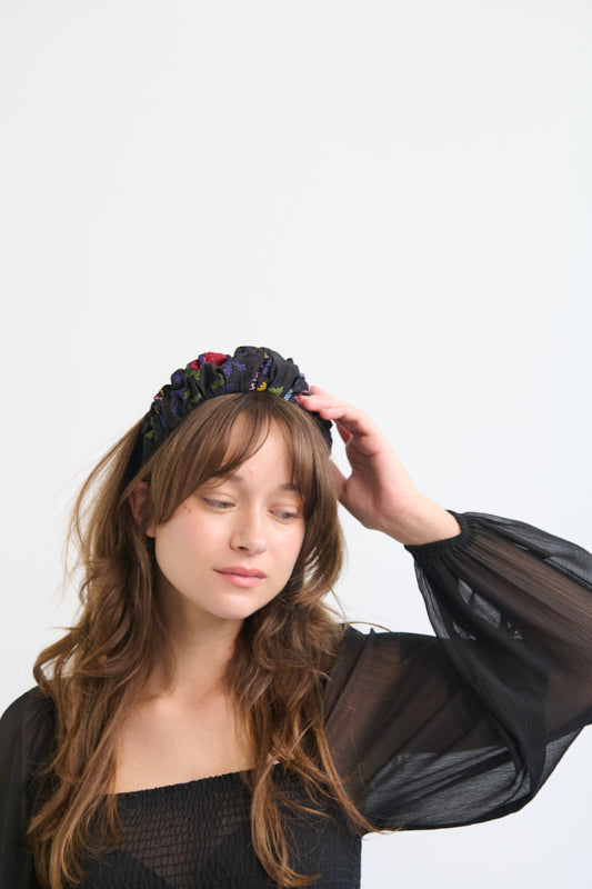 Nemesis Petite Headband – Black Cross