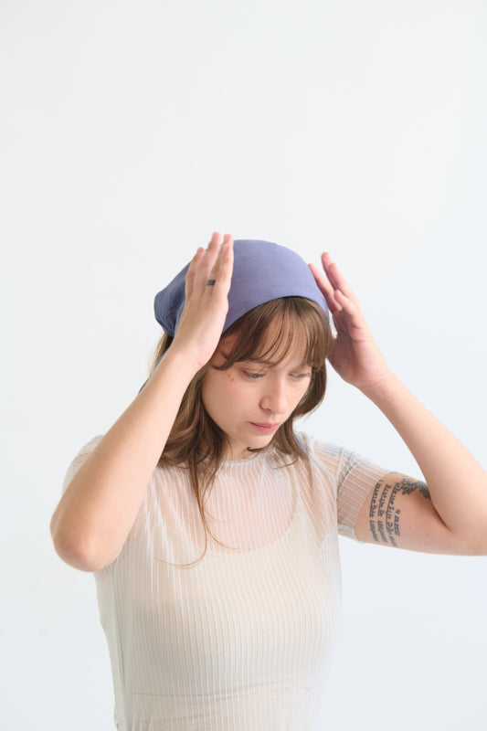 Tahalia Short Headband – Denim