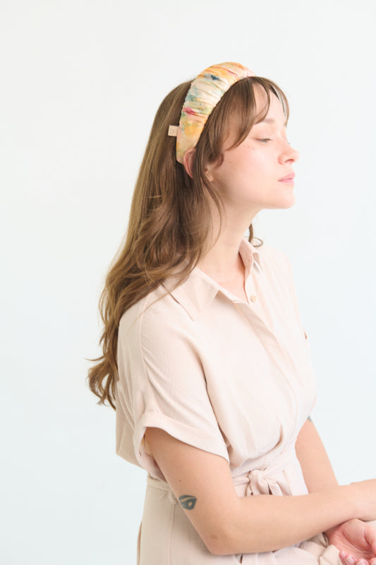 Mila Narrow Headband – Clay