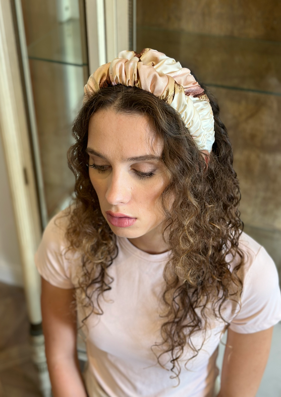 Nemesis Headband, Pink cotton