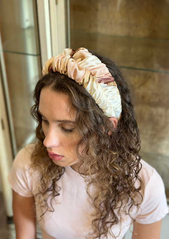 Nemesis Headband, Pink cotton