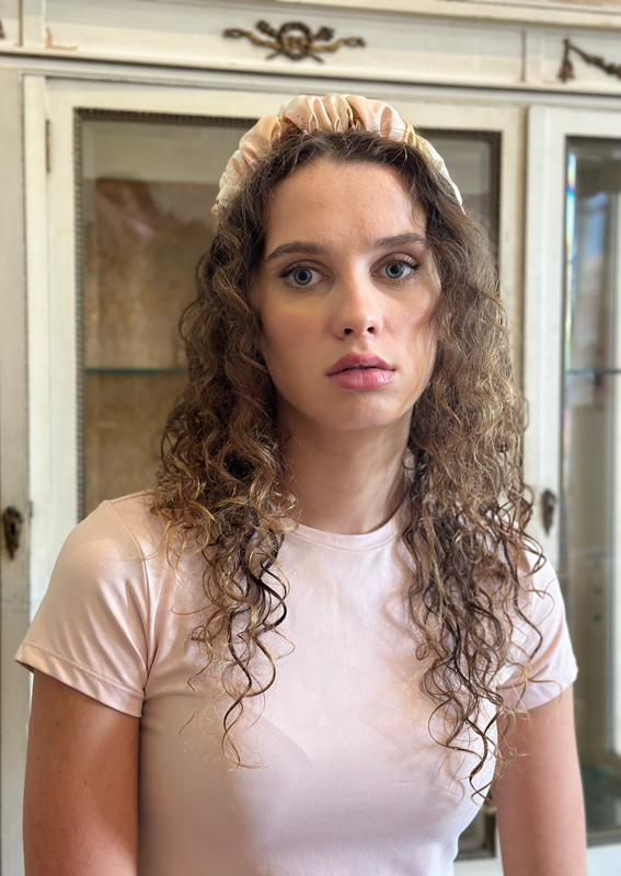 Nemesis Headband, Pink cotton