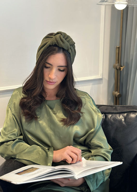 Full Circle Zoe Headband, Olive Green