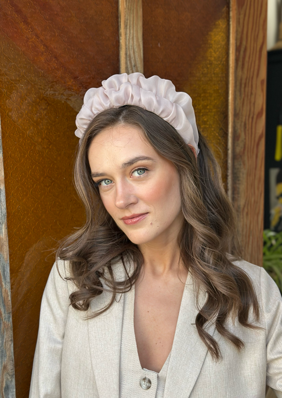 Renee Headband, pink pearl
