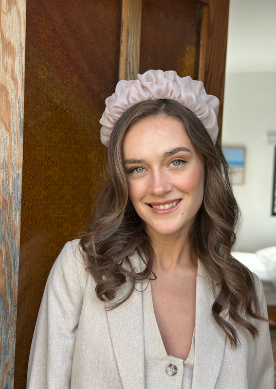 Renee Headband, pink pearl