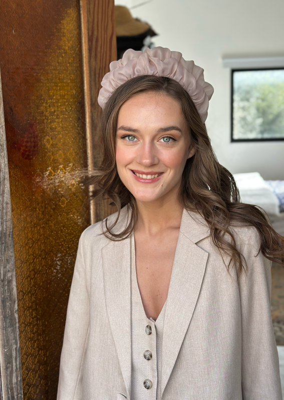 Renee Headband, pink pearl