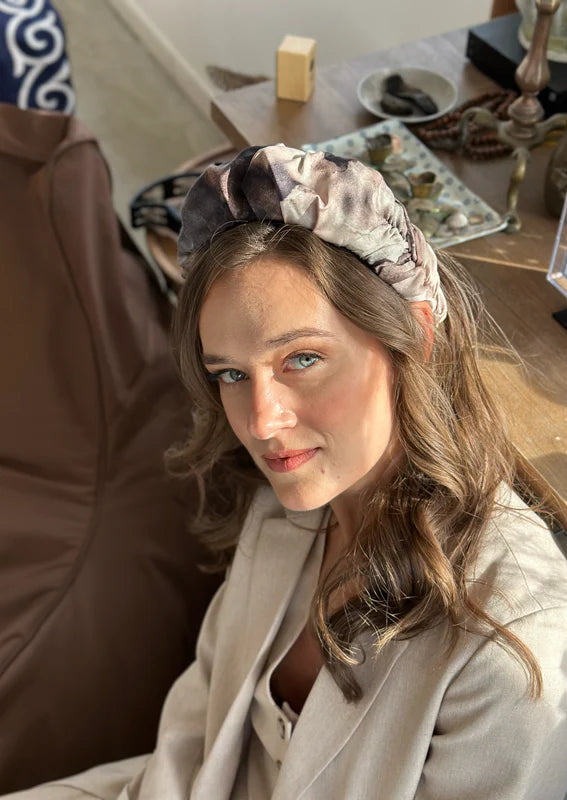 Jan Headband, Granit Print