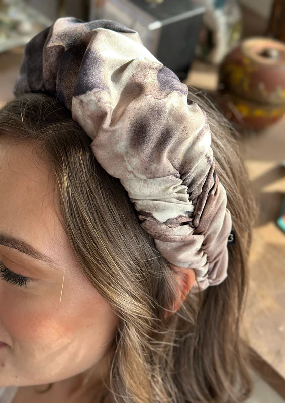 Jan Headband, Granit Print