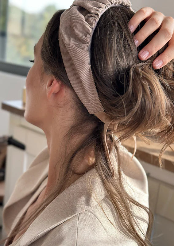 Celine, Tie-in-Back, Camel corduroy