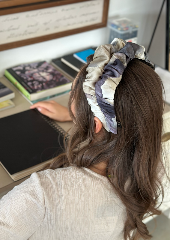 Wide Nemesis Headband, Mika print