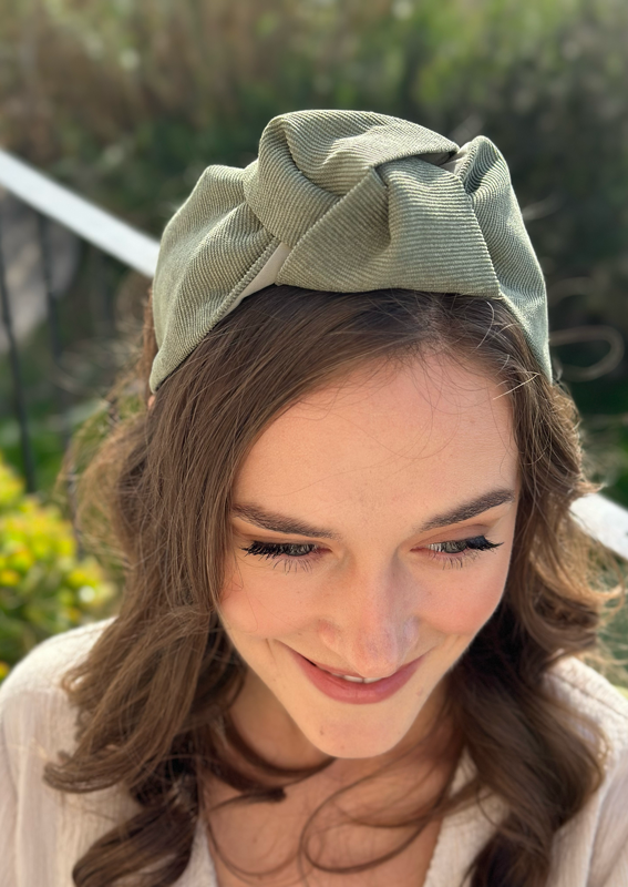Medium Suf Headband, Sage corduroy