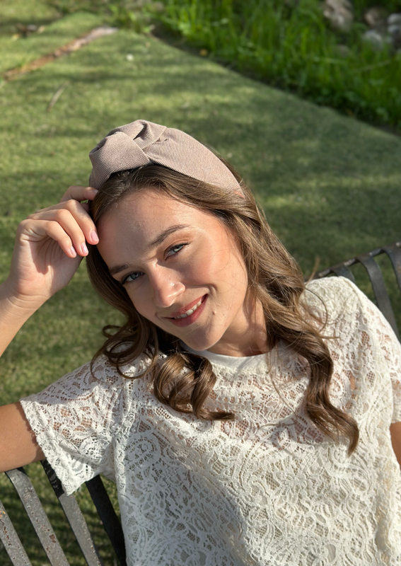 Medium Suf Headband, Camel corduroy