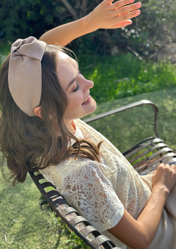 Medium Suf Headband, Camel corduroy