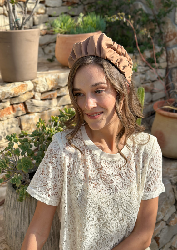 Wide Jan Headband, Camel