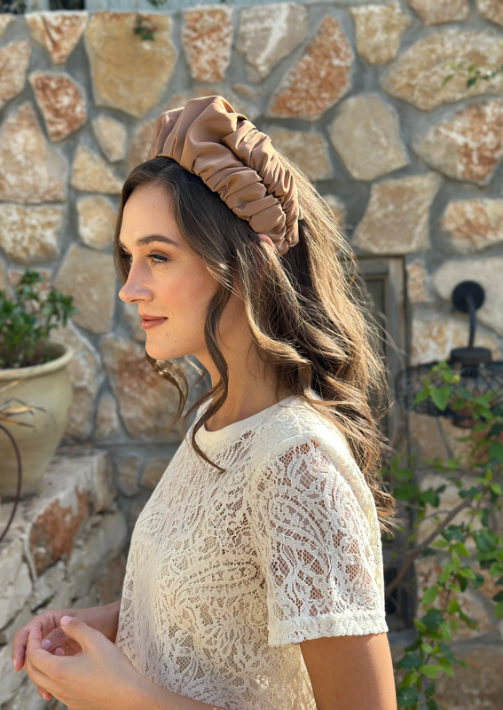 Wide Jan Headband, Camel