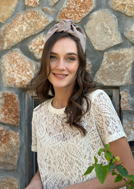 Wide Suf Headband, Camel corduroy