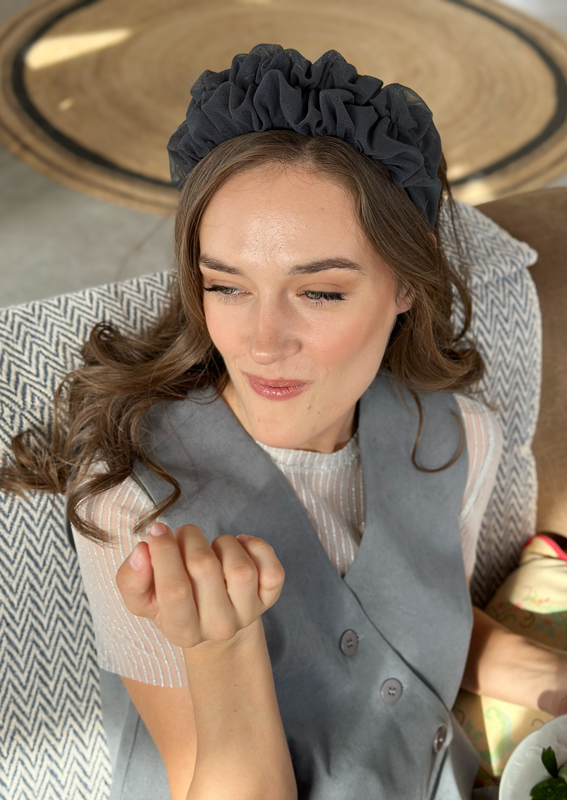 Renee Headband, Dark gray