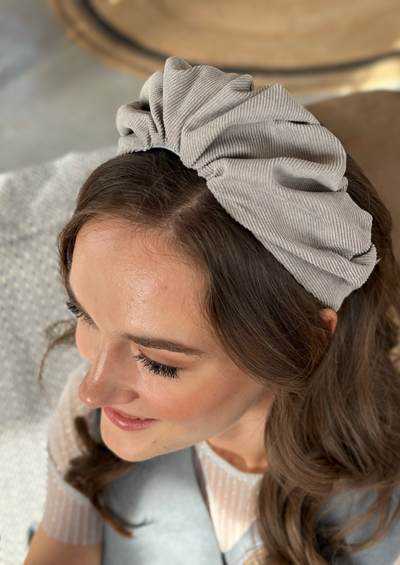Celine Headband, gray corduroy