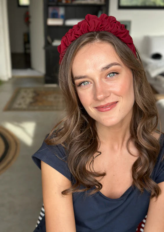 Renee Headband, Burgundy