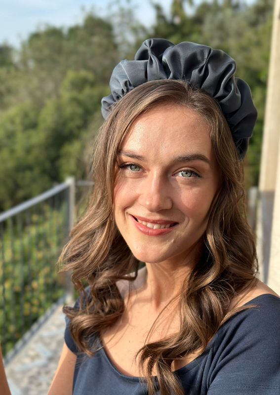 Amur Headband, Charcoal gray