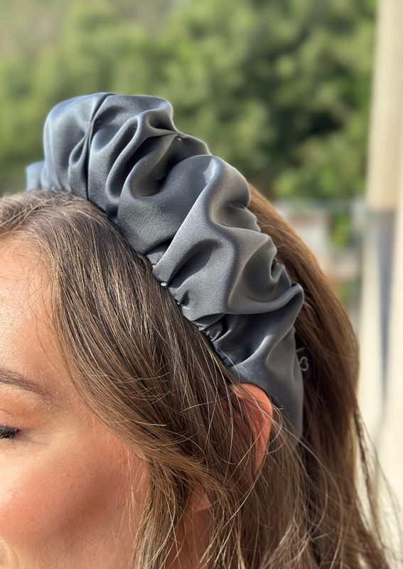 Amur Headband, Charcoal gray