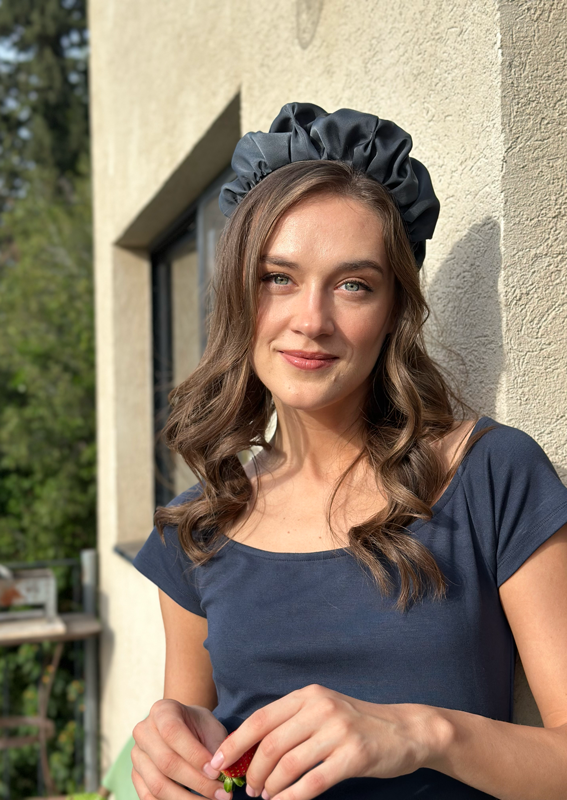 Amur Headband, Charcoal gray