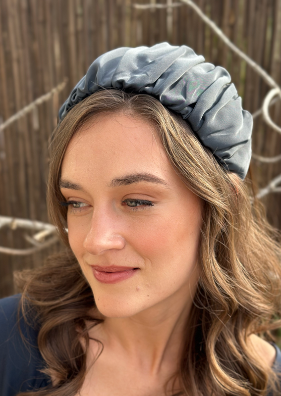Wide Mila Headband, Charcoal gray
