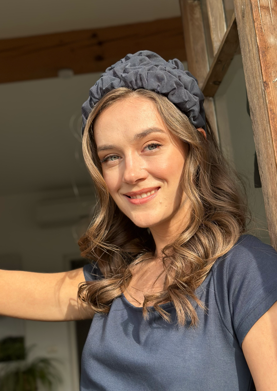 Wide Renee Headband, Dark gray