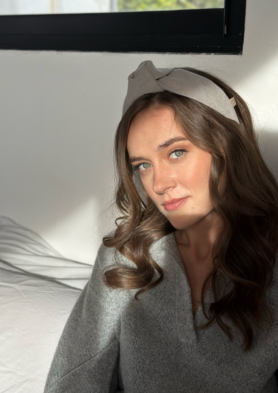 Suf Headband, Gray Corduroy