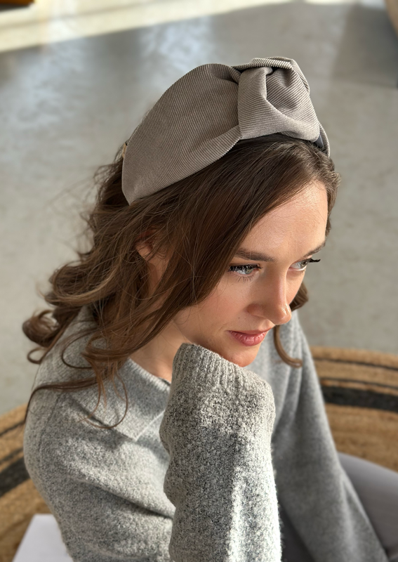 Medium Suf Headband, Gray corduroy