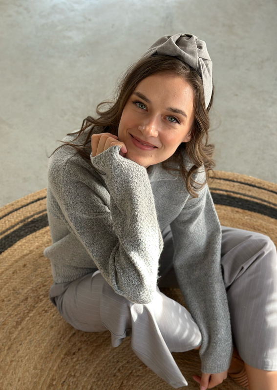 Medium Suf Headband, Gray corduroy
