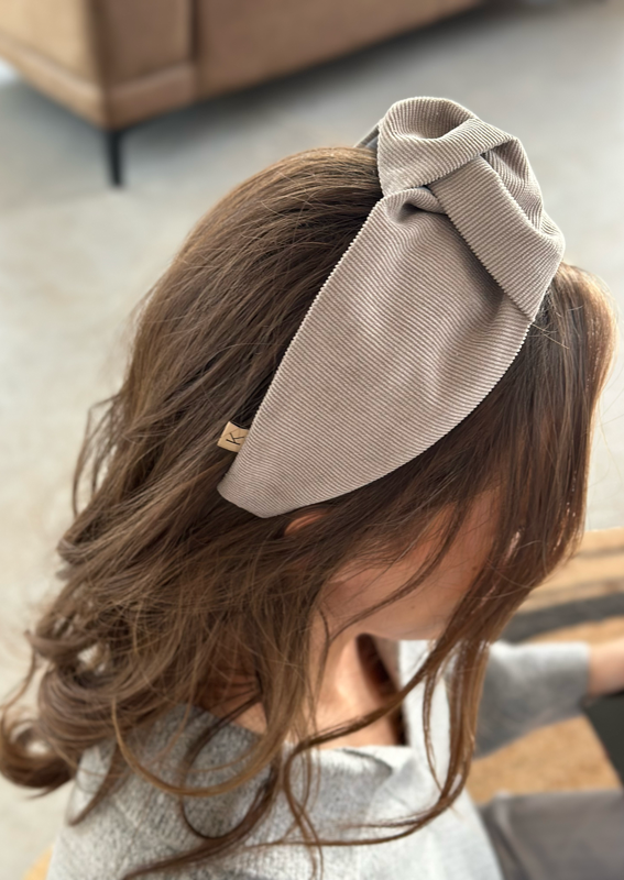 Medium Suf Headband, Gray corduroy