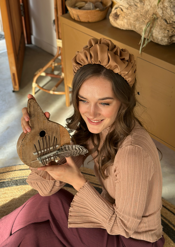 Wide Nemesis Headband, Camel