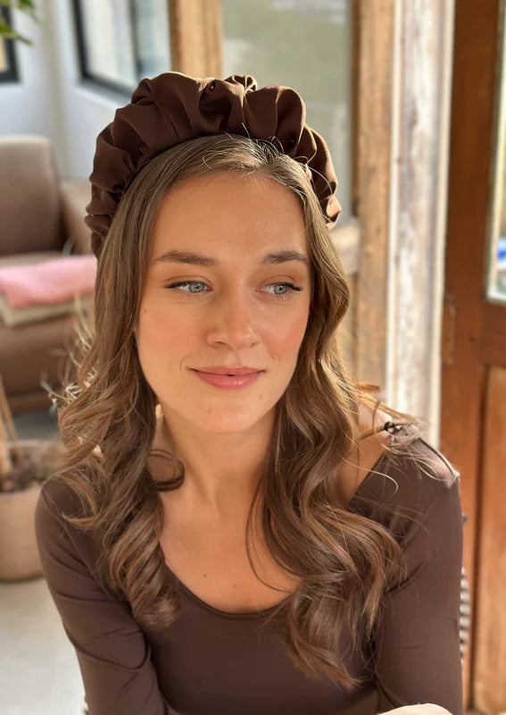 Amur Headband, Chocolate Brown