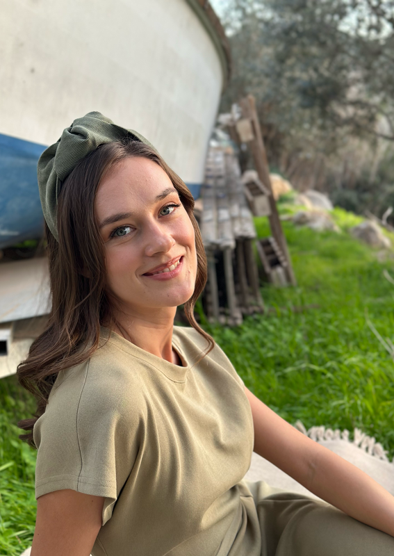 Wide Suf Headband, Sage corduroy