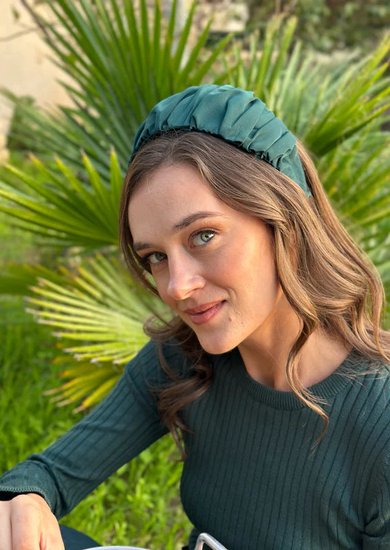 Medium Mila Headband, Forest green