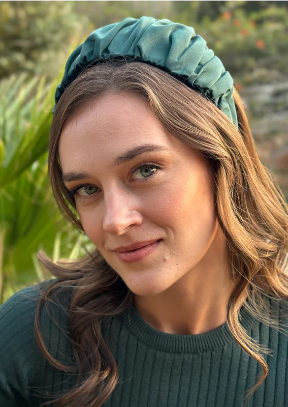Mila, Tie-in-Back, Forest Green