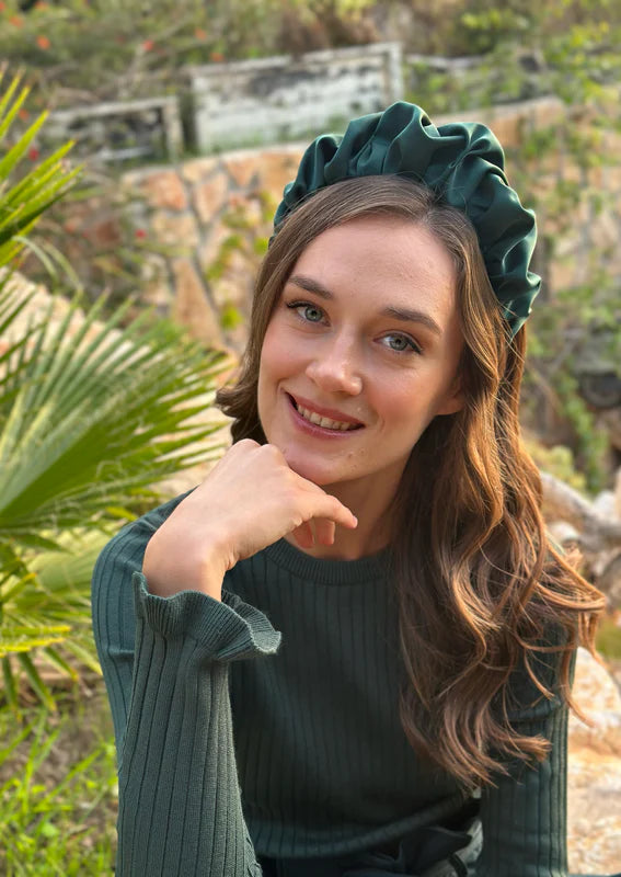 Amur Headband, Forest Green
